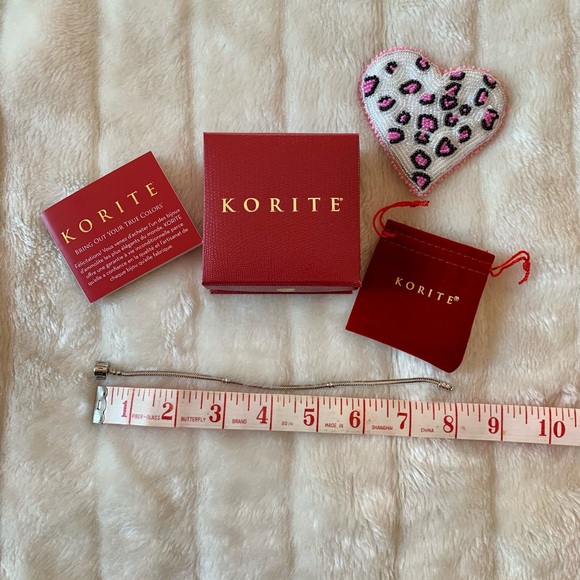 Korite Silver Snake Chain Charm Bracelet/ NWOT - Picture 2 of 4